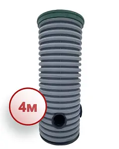 Дренажный колодец d460 h4000 с зеленой крышкой (отводы 200 мм) 0